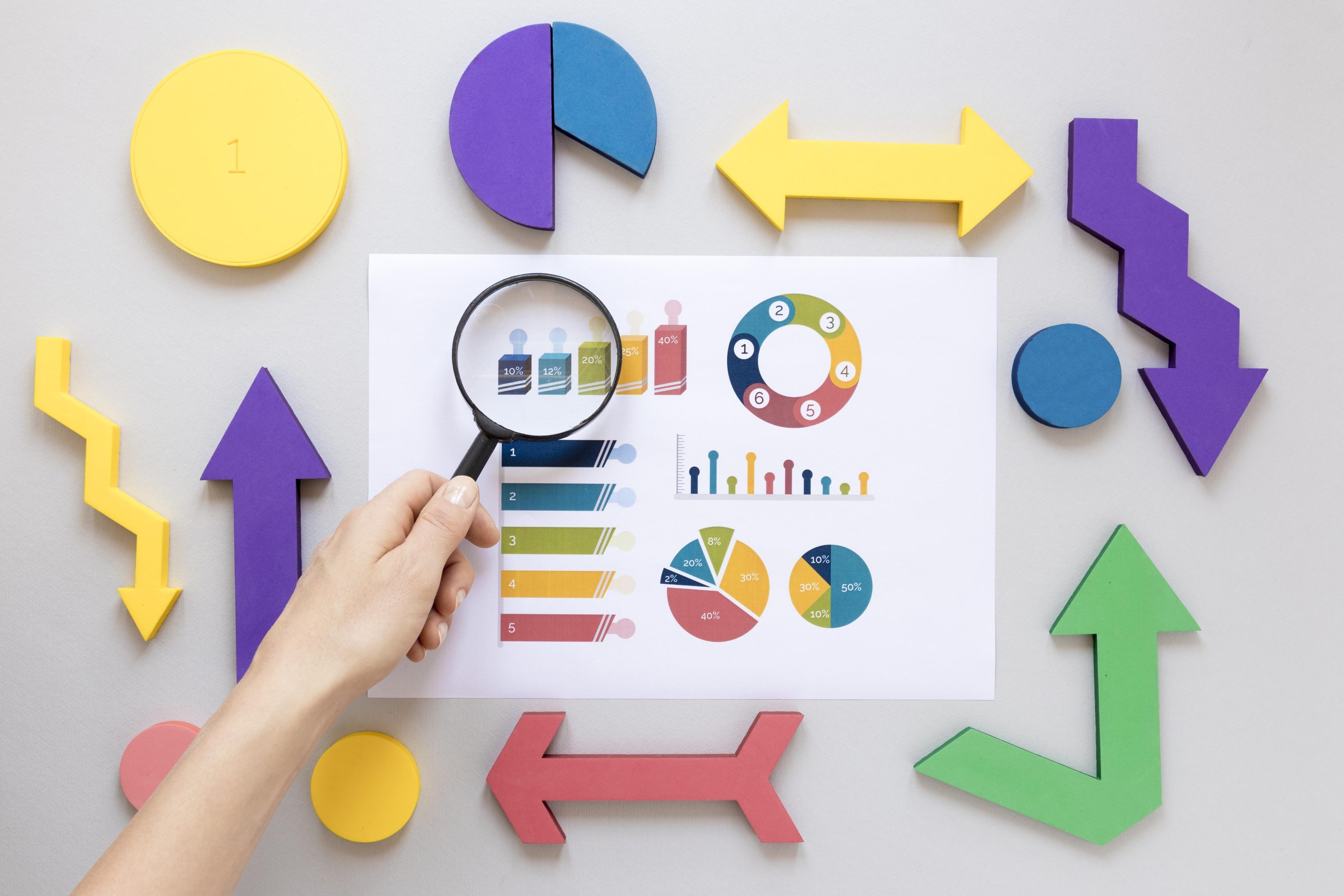 top-view-frame-economy-charts